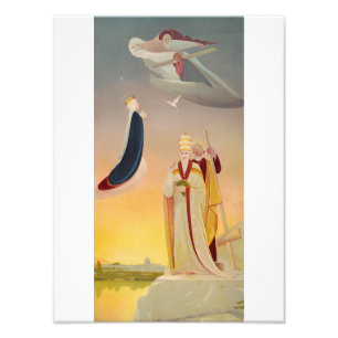 The Pope of Rome, Virgin Mary and Jesus Photo Print