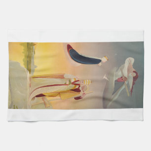 The Pope of Rome, Virgin Mary and Jesus Tea Towel