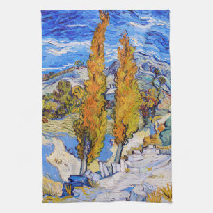The Poplars at Saint-Rémy, Van Gogh Tea Towel