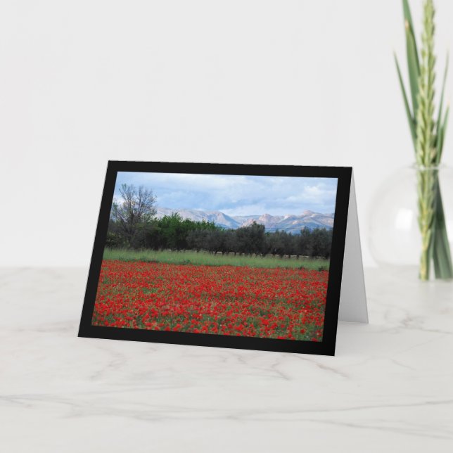 The Poppy Field Card (Front)