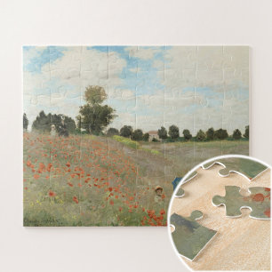 The Poppy Field near Argenteuil by Claude Monet Jigsaw Puzzle