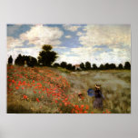 The Poppy Field near Argenteuil by Claude Monet Poster<br><div class="desc">this is a modified version</div>