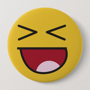 The popular LOL emoji 10 Cm Round Badge