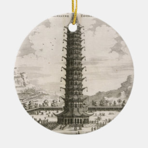 The Porcelain Tower, from an account of a Dutch Em Ceramic Ornament