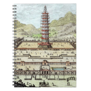 The Porcelain Tower of Nanking, plate 12 from 'Ent Notebook