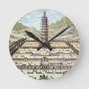 The Porcelain Tower of Nanking, plate 12 from 'Ent Round Clock