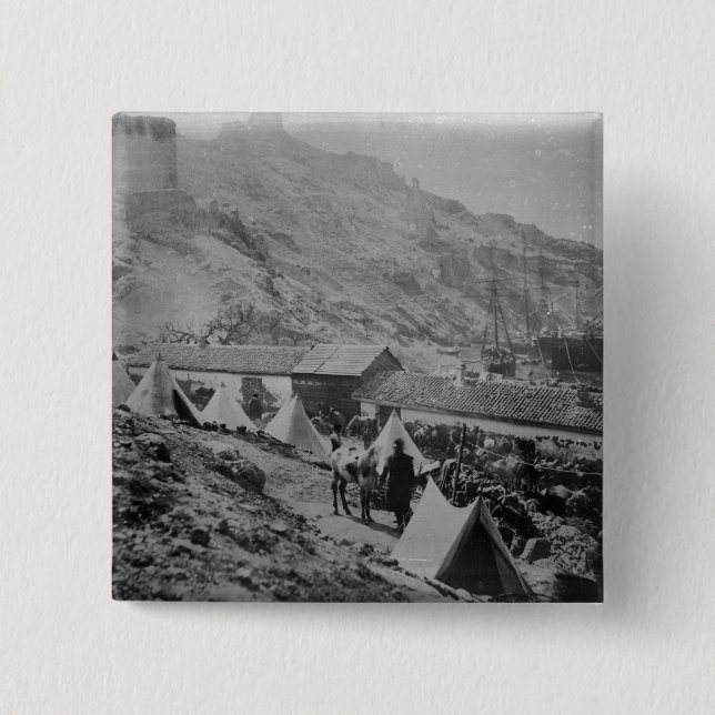 The Port at Balaklava 15 Cm Square Badge (Front)