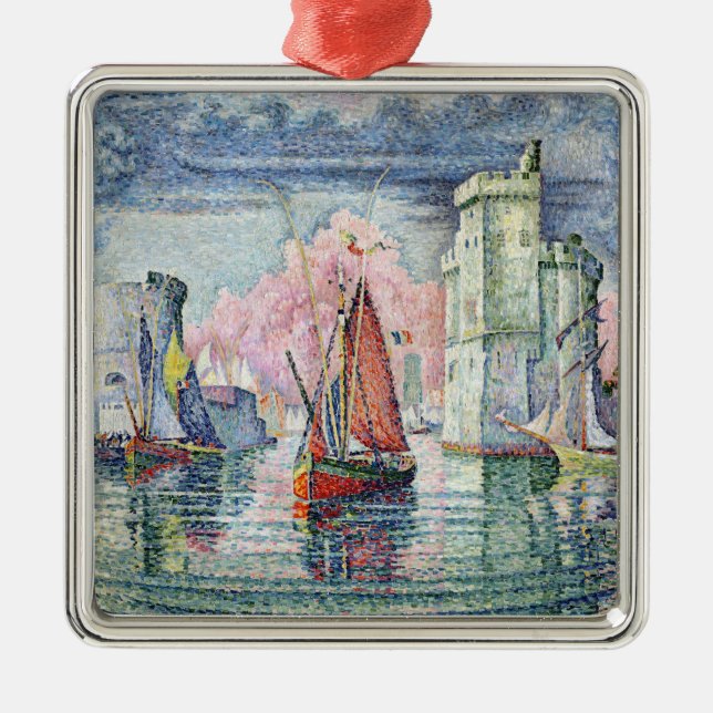 The Port at La Rochelle, 1921 Metal Ornament (Front)