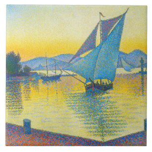 The Port at Sunset, Signac Ceramic Tile