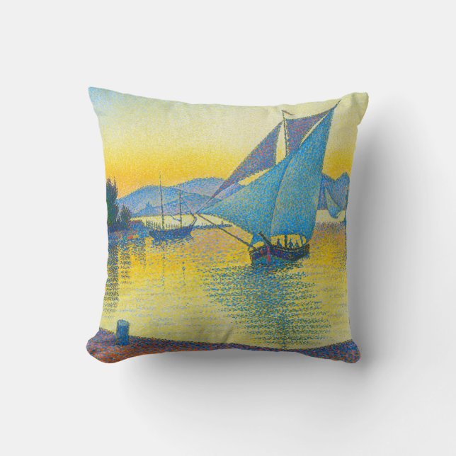 The Port at Sunset, Signac Cushion (Front)