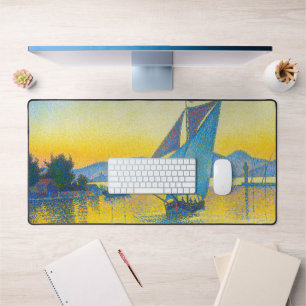 The Port at Sunset, Signac Desk Mat