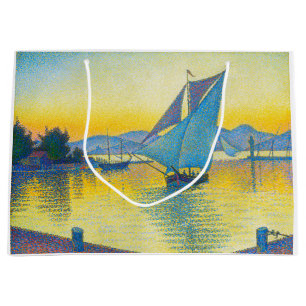 The Port at Sunset, Signac Large Gift Bag