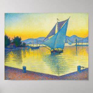 The Port at Sunset, Signac Poster
