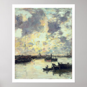The Port, c.1895 (oil on panel) Poster