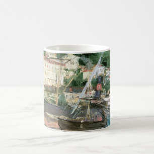 The Port, Nice by Berthe Morisot, Vintage Fine Art Coffee Mug