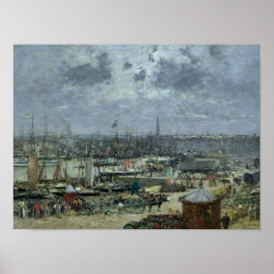 The Port of Bordeaux, 1874 Poster