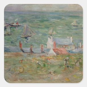 The Port of Gorey on Jersey, 1886 Square Sticker