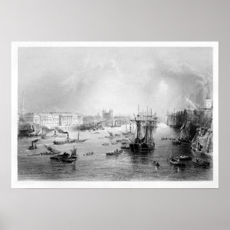 The Port of London 1840 Poster