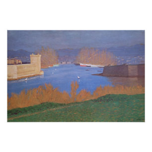 The Port of Marseille, 1901 Poster