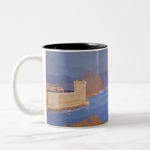 The Port of Marseille, 1901 Two-Tone Coffee Mug