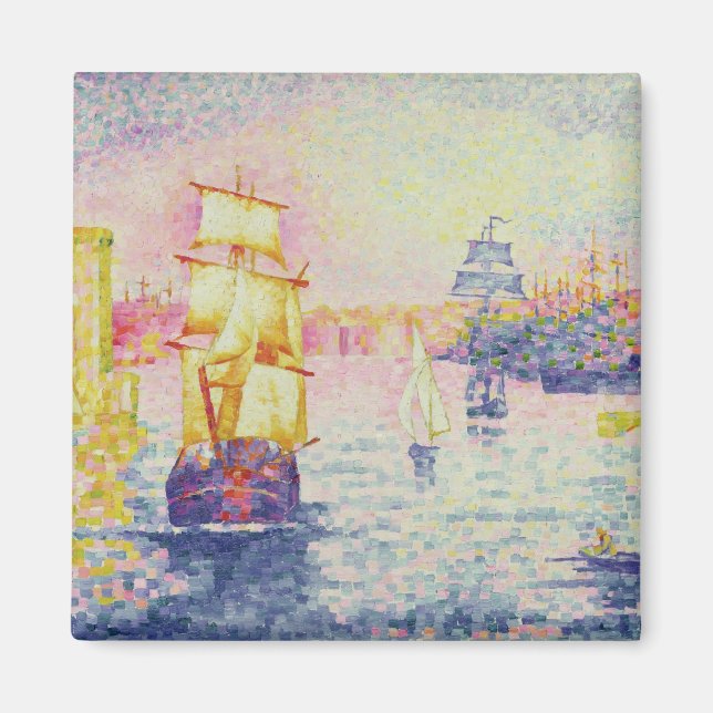 The Port of Marseilles, c.1909 (oil on canvas) Magnet (Front)