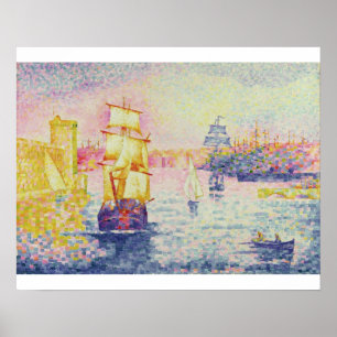 The Port of Marseilles, c.1909 (oil on canvas) Poster