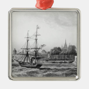 The Port of New Orleans Metal Tree Decoration