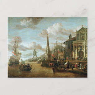 The Port of Rhodes Postcard