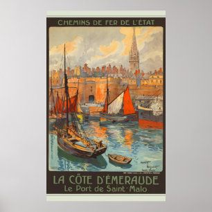 The Port of Saint-Malo Poster