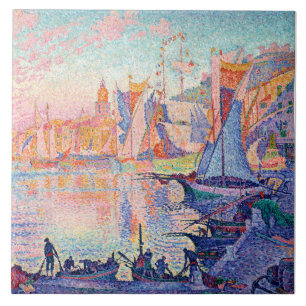 The Port of Saint-Tropez, Signac Ceramic Tile