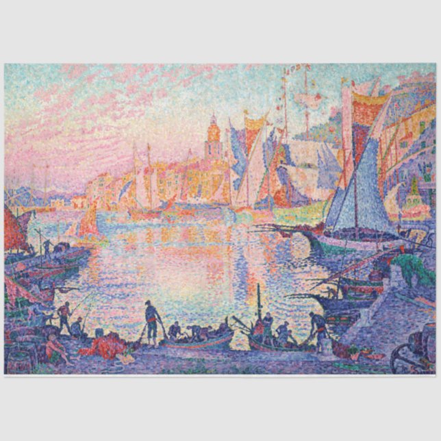 The Port of Saint-Tropez, Signac Tissue Paper (Front)