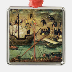The Port of Seville, c.1590 Metal Tree Decoration