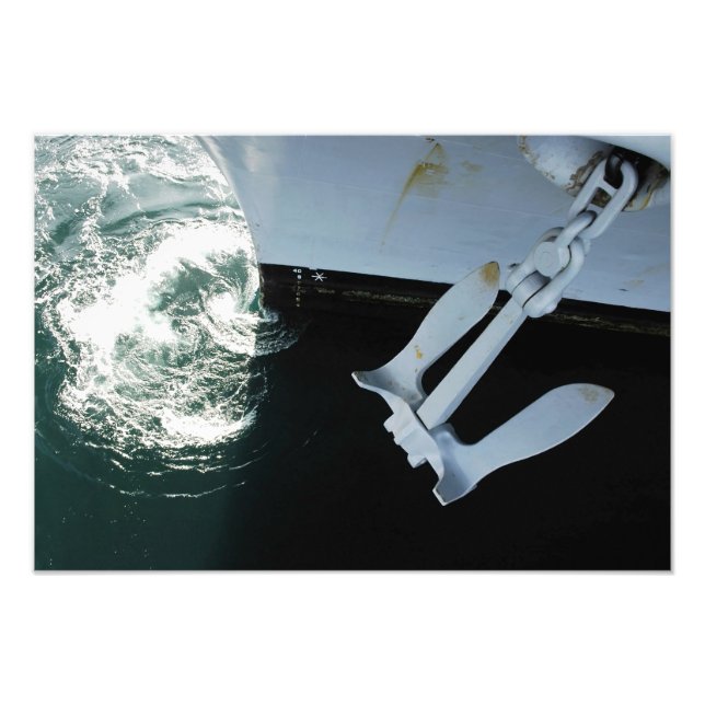 The port side Mark II Stockless Anchor Photo Print (Front)