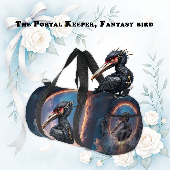 The Portal Keeper – Fantasy bird Duffle Bag (Creator Uploaded)