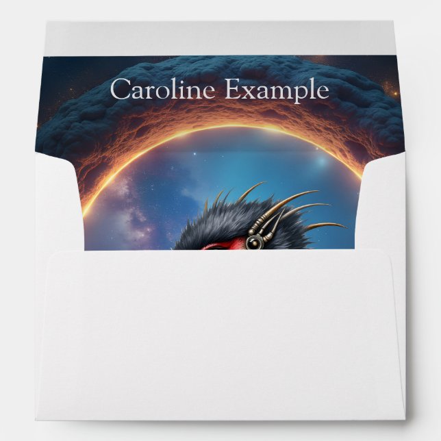 The Portal Keeper – Fantasy bird Envelope (Back (Bottom))