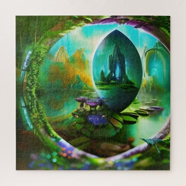 The Portals Within the Garden Portal  Jigsaw Puzzle (Vertical)