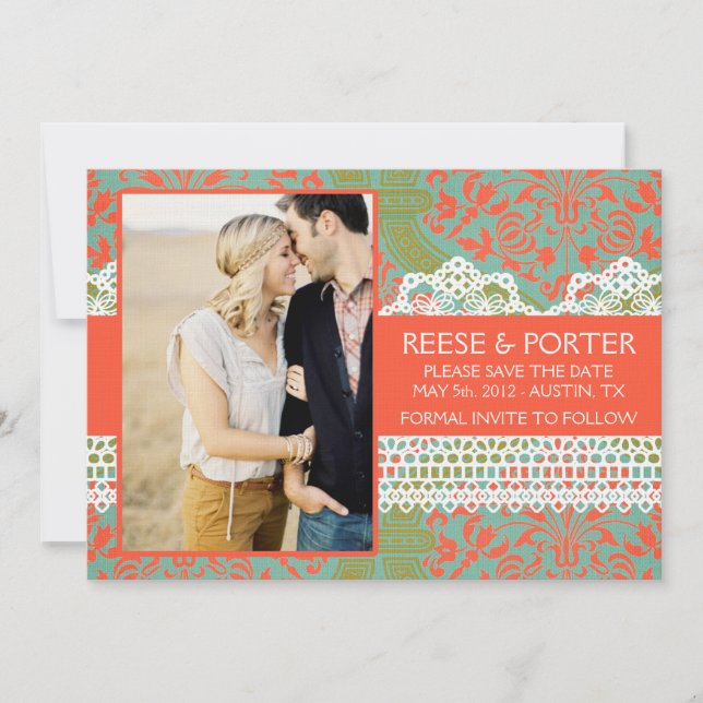 THE PORTER save the date/photo announcement (Front)