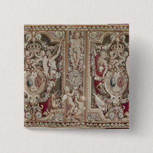 The Portiere of the Famous, Gobelins Workshop 15 Cm Square Badge