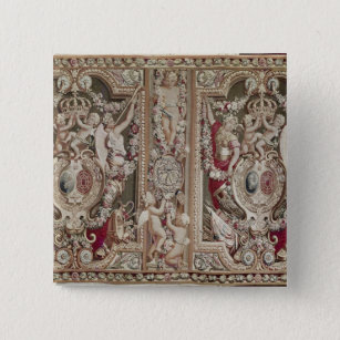 The Portiere of the Famous, Gobelins Workshop 15 Cm Square Badge