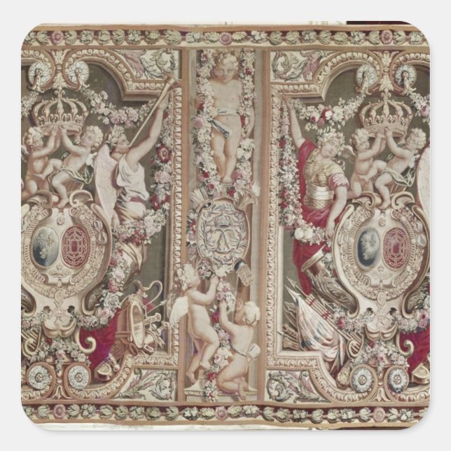 The Portiere of the Famous, Gobelins Workshop Square Sticker (Front)