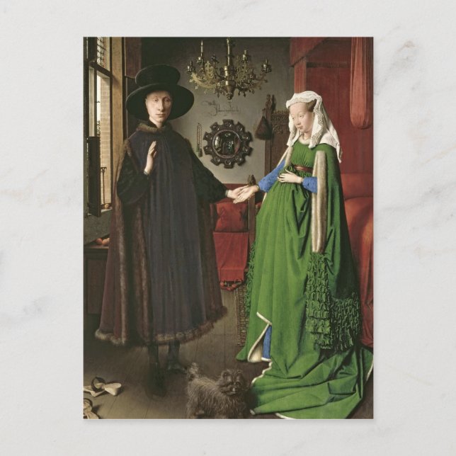 The Portrait of Giovanni Arnolfini Postcard (Front)
