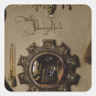 The Portrait of Giovanni Arnolfini Square Sticker