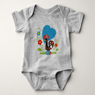 The Portuguese Rooster Baby Bodysuit
