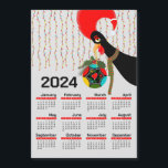 The Portuguese Rooster Christmas 2024 Calendar<br><div class="desc">Pine tree needles and holly and scarlet fruits adorne a bauble that captures the very essence of the festive holiday. A Portuguese Christmas bauble stands as a perfect circle—an emblem of unity and harmony that symbolises togetherness. The round bauble has flowers, foliage, and semi-circles, in a palette of vibrant colours...</div>