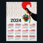 The Portuguese Rooster Christmas 2024 Calendar  Photo Print<br><div class="desc">Pine tree needles and holly and scarlet fruits adorne a bauble that captures the very essence of the festive holiday. A Portuguese Christmas bauble stands as a perfect circle—an emblem of unity and harmony that symbolises togetherness. The round bauble has flowers, foliage, and semi-circles, in a palette of vibrant colours...</div>