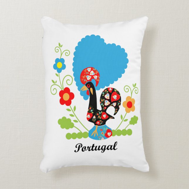 The Portuguese Rooster Decorative Cushion (Front(Vertical))