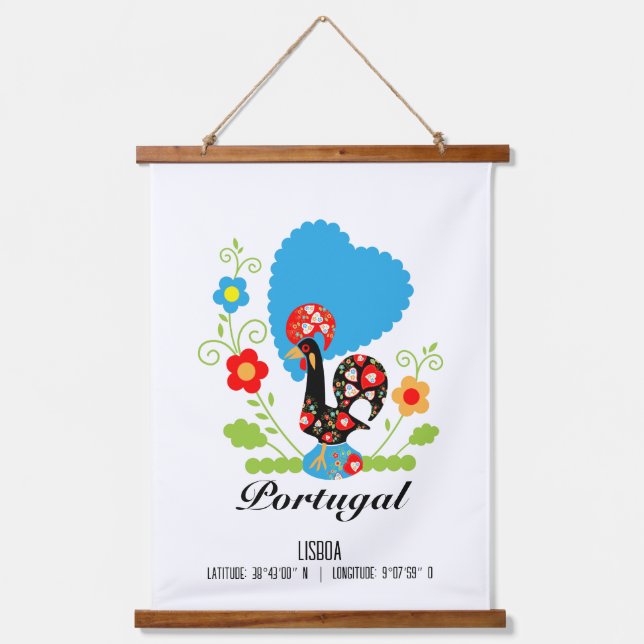 The Portuguese Rooster Hanging Tapestry (Front)