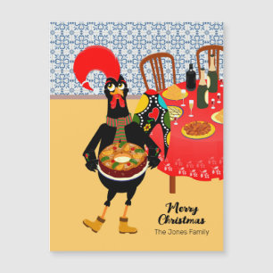 The Portuguese Rooster loves King Cake card