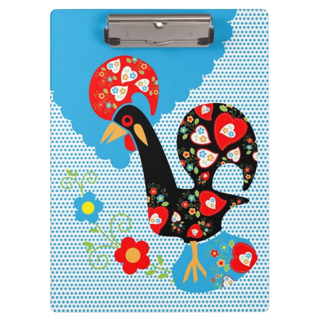 The Portuguese Rooster of Barcelos Clipboard (Front)