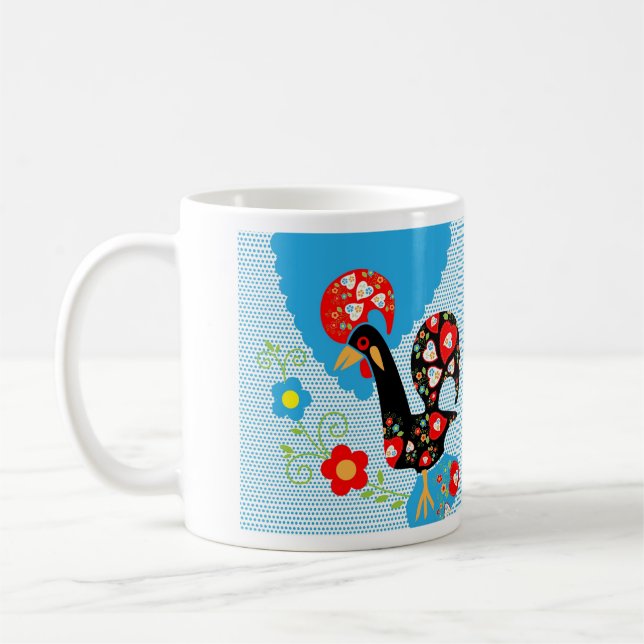 The Portuguese Rooster of Barcelos Coffee Mug (Left)